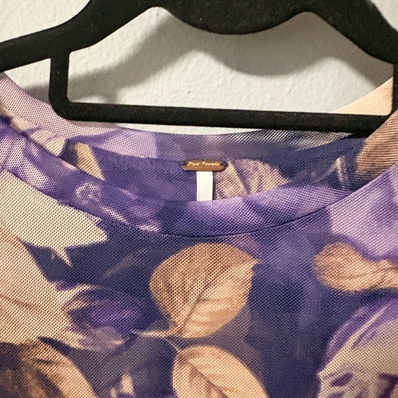 NWT Free People Gianni Mesh Maxi Dress in Denim Combo. Size Medium. - Picture 11 of 15